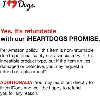 iHeartDogs Dog Food Topper - Freeze-Dried Raw Dog Food Seasoning - Grain Free Superfood Meal Mixer (Beef, 3 Ounce)