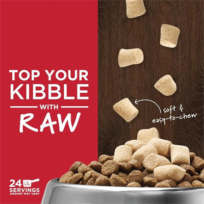 Instinct Raw Boost Mixers Freeze Dried Dog Food Toppers For Dry Food, Grain Free Dog Food Toppers with Beef For Dogs, 6 oz