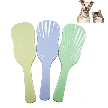 Soft Bristle Puppy Brush for Small Dogs - Gentle Grooming Brush for Shih Tzu, Yorkie, Maltese & Maltipoo. Effective Dog Hair Remover for Tangles & Shedding (Red)