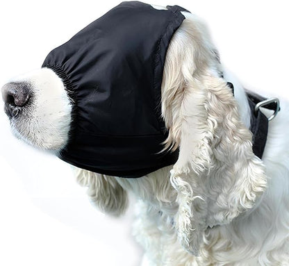 NACOCO Dog Calming Cap Eye Mask Nylon Shading Pet Anxiety Mask Muzzle for Grooming Anti Car Sickness (M)