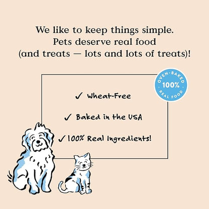 Bocce's Bakery Beef & Cheese Dog Food Toppers – All-Natural, Wheat-Free Dog Food Topper Made with Real Ingredients, Baked in The USA, 8 oz