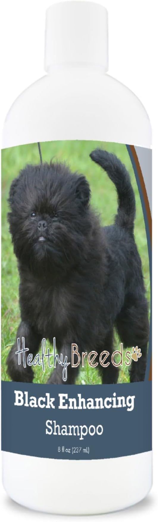 Healthy Breeds Affenpinscher Black Enhancing Shampoo - Gentle Cleanser with Vitamin E, Aloe & Coconut Oil That Adds Brilliance, Shine & Intensity to Darker Coats - Floral Scent - 8 oz