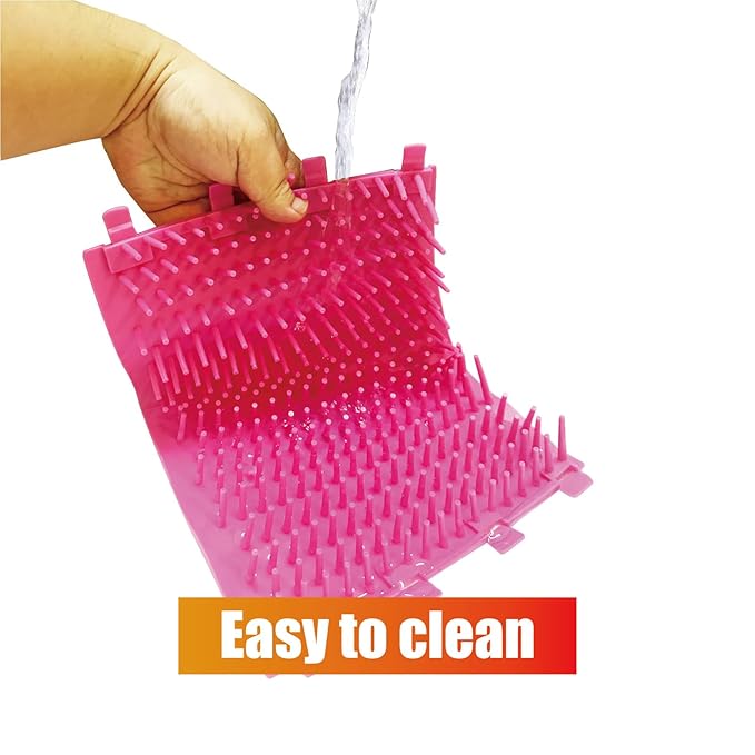 Portable Pet Paw Washer with Handle - Medium, 6 in., Pink