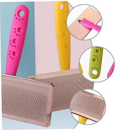 Mipcase 3pcs Pet Comb Hair Tool Tool Cleaning Tool Pet Brush Dog Slicker Brush Self Cleaning Dog Combs for Grooming Stainless Steel Pet Grooming Comb Pet Hair Accessory