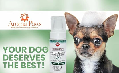 Bath Free Foaming Cleanser for Dogs - No Rinse Deodorizing Foam - Waterless Bath - Clean in Between Baths, Ingredients, 4.25 oz.