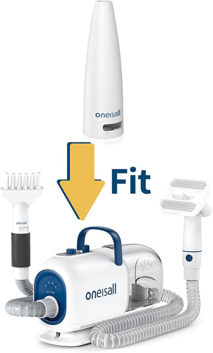 oneisall Replacement Round Nozzle for BM1 Dog Grooming Vacuum Blow Dryer and Clippers