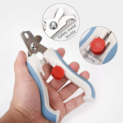 OMEM Bird Nail Clippers with Grinding Nail Scissors Tool Pet Parrot Claw Care (Blue,S)