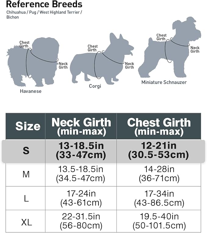 Joytale No Pull Dog Harness for Small Dogs, Reflective Pet Vest with Front Clip, Adjustable Soft Padded Harnesses with Easy Control Handle for Training and Walking, Gray, S