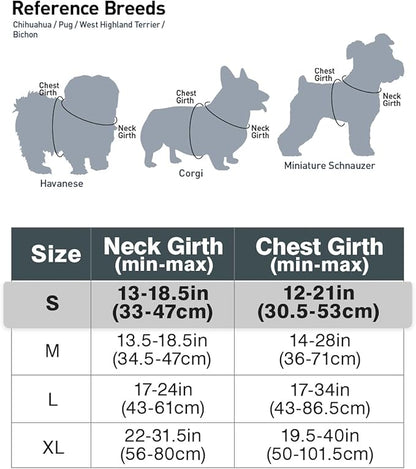 Joytale No Pull Dog Harness for Small Dogs, Reflective Pet Vest with Front Clip, Adjustable Soft Padded Harnesses with Easy Control Handle for Training and Walking, Gray, S