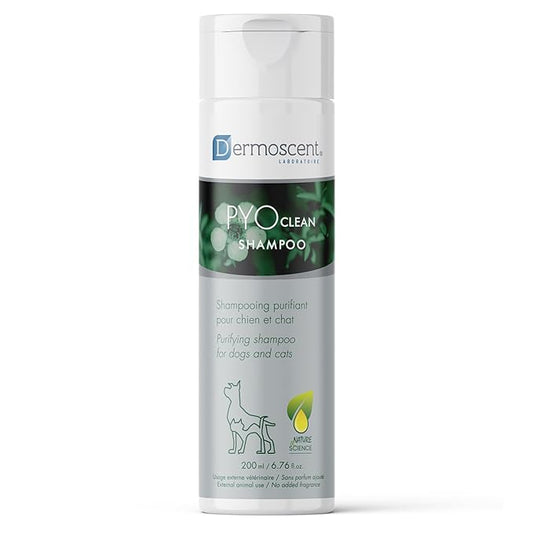 Dermoscent PYOclean Shampoo for Dogs & Cats - Anti-Itch Sensitive Formula to Control Skin Infections & Allergy Symptoms - 200 ml