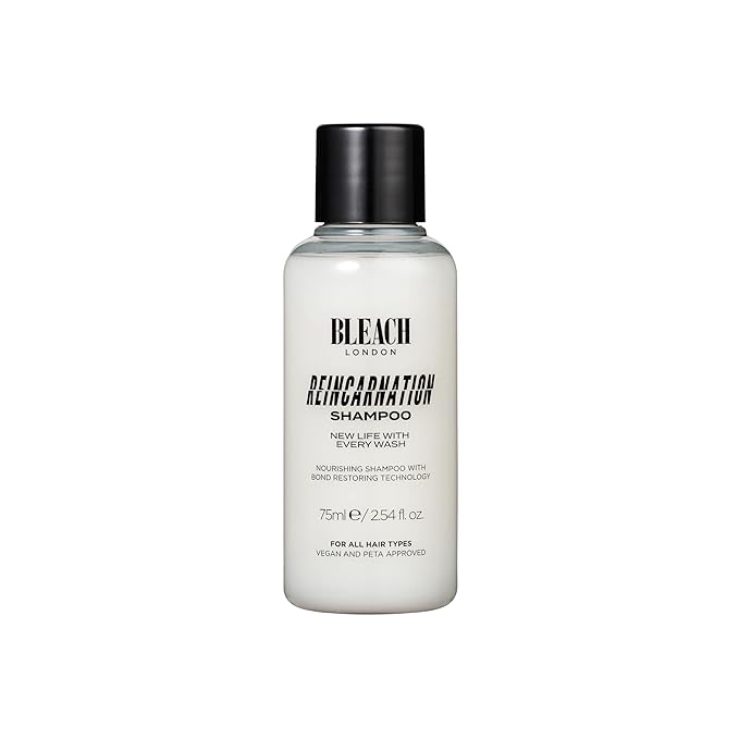 Bleach London Reincarnation Bond Restoring Shampoo Mini (75ml / 2.5oz) - Strengthening Daily Shampoo for All Hair Types, Vegan & PETA-Approved