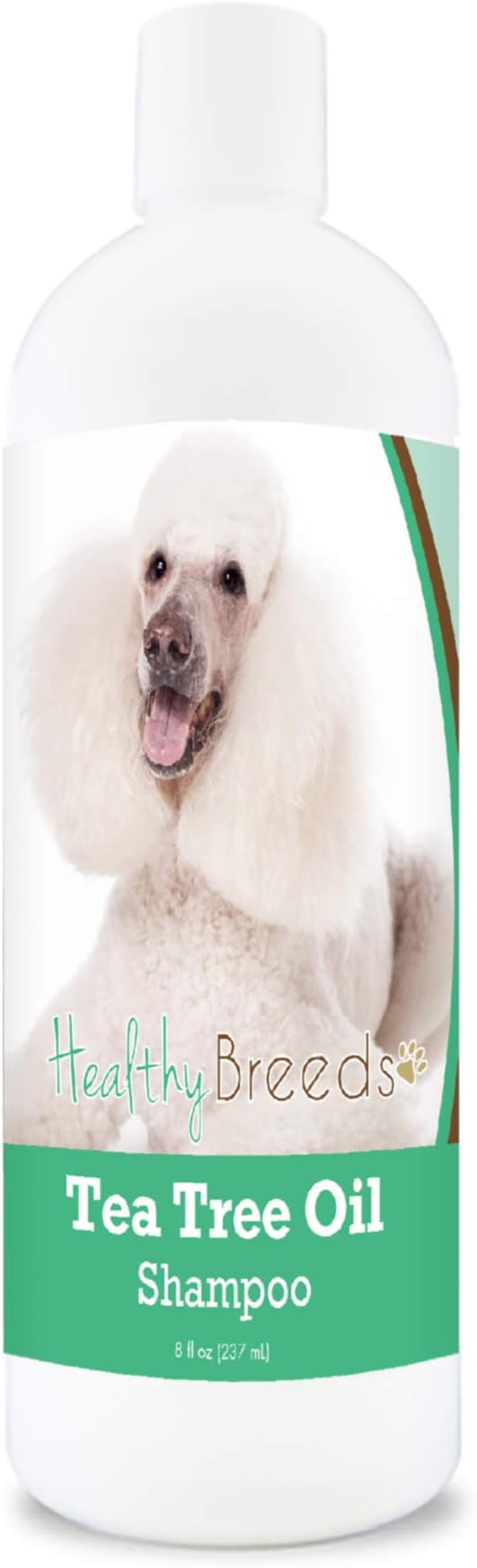 Healthy Breeds Poodle Tea Tree Oil Shampoo – Formulated for Dry, Irritated Skin – Reduce Dandruff – Wintergreen Scent – 8 oz