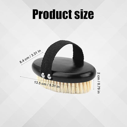 Pet Palm Brush for Dogs & Cats, Puppy Hand Brush for Massaging Grooming Shedding, Soft Bristle Kitten Brush Efficient Pet Loose Hair Remover Comb Supplies for Long and Short Hair Pets(Black)
