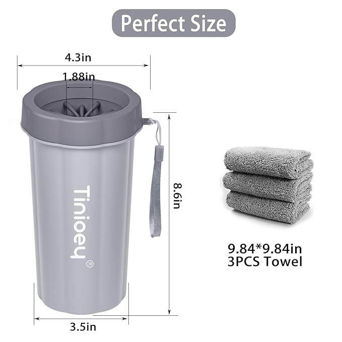 Dog Paw Cleaner for Large Dogs, Dog Paw Washer, Muddy Paw Cleaner, Pet Foot Cleaner, Dog Paw Protector Kit
