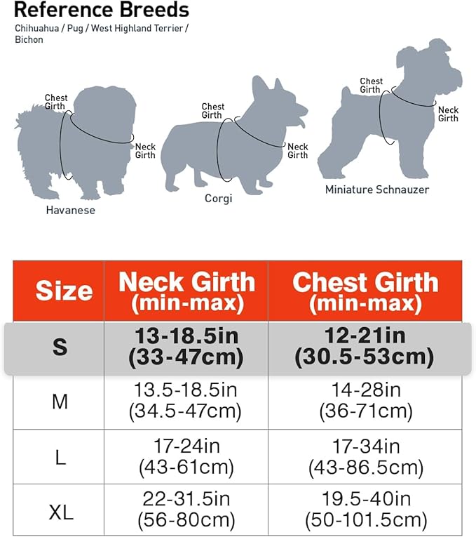 Joytale No Pull Dog Harness for Small Dogs, Reflective Pet Vest with Front Clip, Adjustable Soft Padded Harnesses with Easy Control Handle for Training and Walking, Orange, S