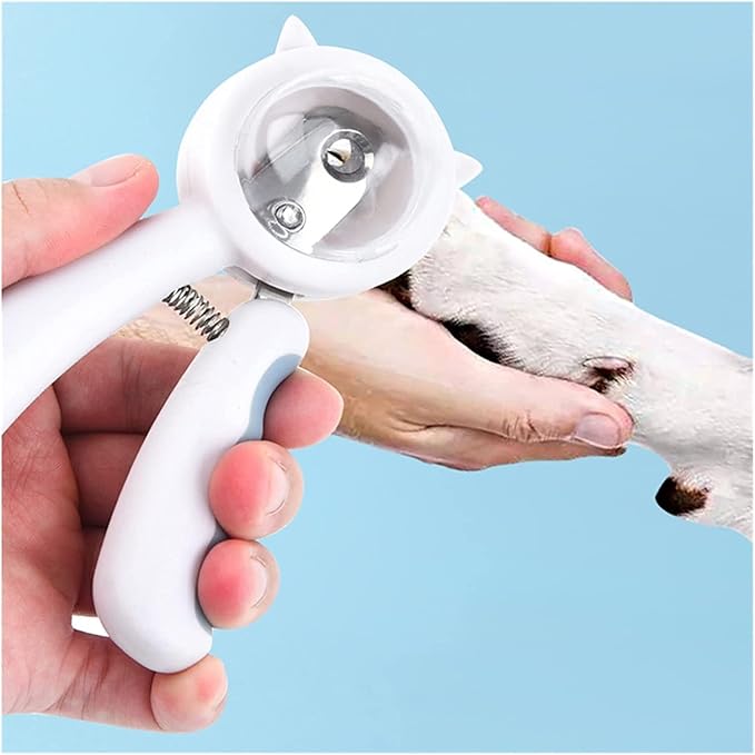 Pet Nail Clippers, Avoid Nails Flying Everywhere, Transparent Nail Storage Compartment Design, Independent Storage Files, Stainless Steel Pet Nail Clippers (Blue)