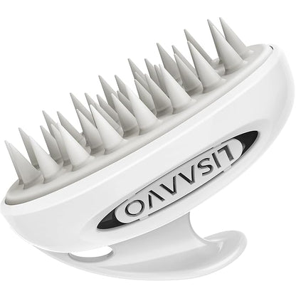 Pet Grooming Brush for Long & Short Hair Dogs Cats,Multi-Purpose Silicone Massage & Bath Brush for Pets,Promotes Shiny Coats,White