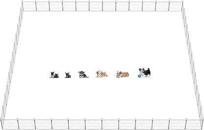 FXW MiniPaws Dog Playpen for Yard & RV Camping, Expandable 20-inch 48 Panels for Puppies and Small Dogs, Portable for Indoor and Outdoor Use