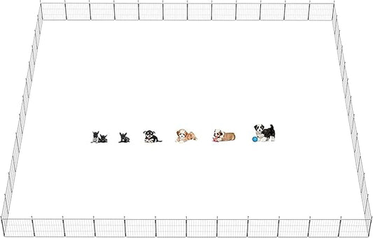 FXW MiniPaws Dog Playpen for Yard & RV Camping, Expandable 20-inch 48 Panels for Puppies and Small Dogs, Portable for Indoor and Outdoor Use