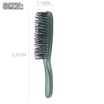 Dog Grooming Bath Brush, Pet Instant Detangler Pin Brushes, Soft Silicone Shampoo Soothing Comb for Wet Dry Long Short Haired Small Dogs & Cats Massaging, Deshedding Shower Scrubbing, Grey