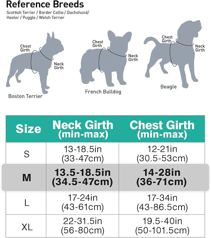 Joytale No Pull Dog Harness Medium Sized Dog, Reflective Pet Vest with Front Clip, Adjustable Soft Padded Harnesses with Easy Control Handle for Training and Walking, Teal, M