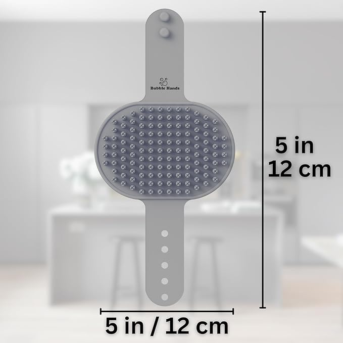 Dog Bath Brush - Silicone Grooming and Shedding Brush for Dogs & Cats, Puppy Essentials Dog Shampoo Brush, Pet Hair Removal Tool for Deep Clean & Massage