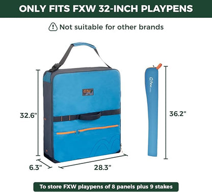 FXW Specialized Dog Playpen Storage Bag (Not Suitable for Other Brands), Designed for RV Trips, Fits 32" H 8 Panels and 9 Stakes│Patented