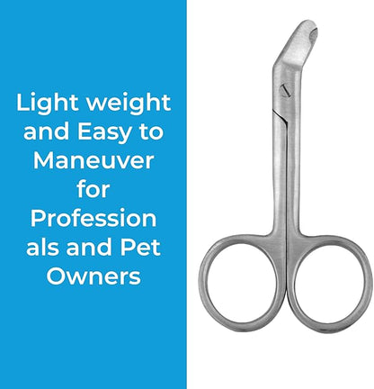 Nail Scissors – Stainless Steel Clippers and Trimmers for Pets | Professional Grooming Tool for Precise and Safe Nail Trimming (3.5" Cat Nail Scissors)