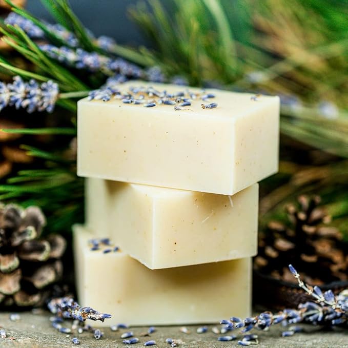 Certified Organic Dog Shampoo and Conditioner - Dog Shampoo Itchy Skin Relief and Puppy Essentials - Natural Handmade Cedarwood Lavender, 3.8 oz Bar Soap - Chagrin Valley Soap & Salve