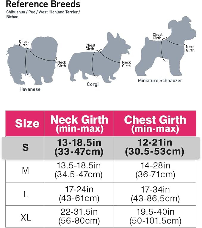 Joytale No Pull Dog Harness for Small Dogs, Reflective Pet Vest with Front Clip, Adjustable Soft Padded Harnesses with Easy Control Handle for Training and Walking, Hot Pink, S