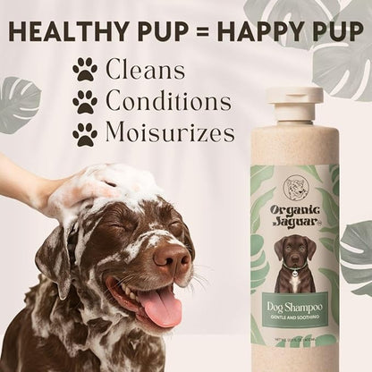 Natural Dog Shampoo – Hypoallergenic, Moisturizing, & Soothing for Sensitive Skin – All-Natural, Chemical-Free, Vegan, Cruelty-Free – Safe for Puppies & Dogs of All Breeds