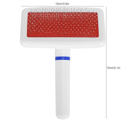 Cleaning Slicker Brush, Pet Grooming Tool Pet Brush Comfortable Design Smoothly Plastic+Stainless for Fluffing for Small Pets for Medium Pets for Tidying
