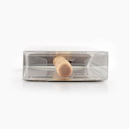 Wooden Slicker Brush - Stainless Steel Hard Pins for Grooming Short-Haired Pets (Size M)