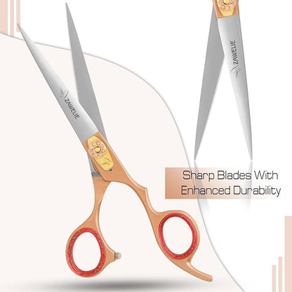 Straight Dog Grooming Scissor- 7.5” Scissor for dogs,Japanese Stainless Steel Ergonomic Pet Grooming Scissor, Heavy Duty Sharp and Comfortable Grooming Scissor for Dogs,Cats and Other Animals