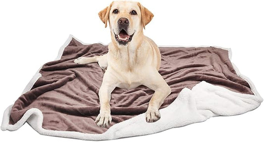 Large Dog Blanket, Super Soft Fluffy Sherpa Fleece Dog Couch Blankets and Throws for Large Medium Small Dogs Puppy Doggy Pet Cats, 50x60 inches