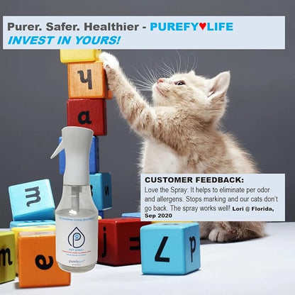 Pet Spray (24oz) Clean away pet matters and pet urine from the environment. Pet Odor Eliminator. Unscented. No Residue.