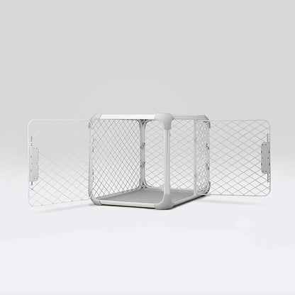 DIGGS Evolv Dog Crate - Slim, Durable Dog Kennel with Removable Ceiling Panel and Modular Design - Safe, Stylish, and Convenient (Ash, Extra Large)