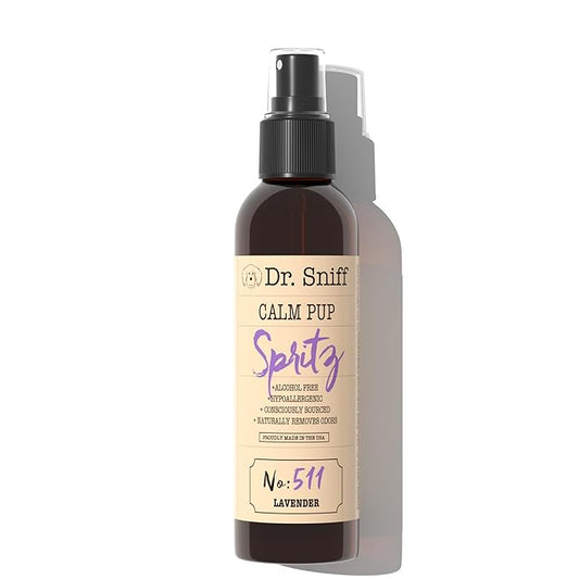 Pet Freshening Spray, Deodorizes Coat for Long Lasting Freshness, Alcohol-Free Cologne Spray, Grooming Fragrance Safe for Sensitive Skin, for Dog & Cat, Lavender Scent, 4 oz.