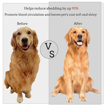 Self Cleaning Slicker Brush for Dog, Cats, Skin Friendly Deshedding Grooming Tool for Dogs & Cats, Suitable for Shedding & Haired Pets, with Pet Supplies Accessories, Blue