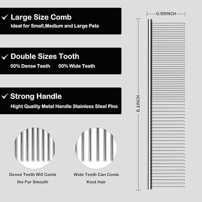 Dog Slicker Brush for Goldendoodles & Golden Doodle Brush for Grooming Kit - Dog Brush for Goldendoodle, Labradoodle, Poodles - Pet Hair Brush for Short & Medium Haired Dogs -Small (Black)