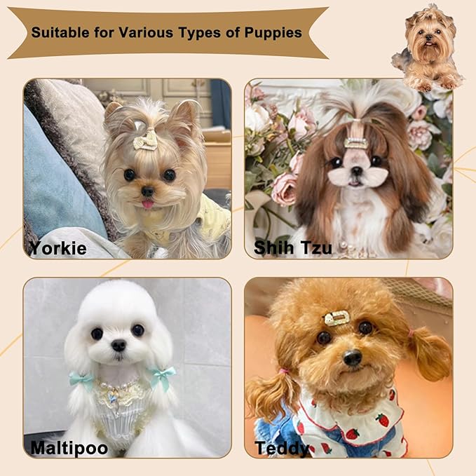 Folding Small Dog Grooming Brush - Perfect for Shih Tzus, Yorkies, and Maltipoos - Ideal Puppy Hair Brushes for Maltese and Small Breeds (Yellow)