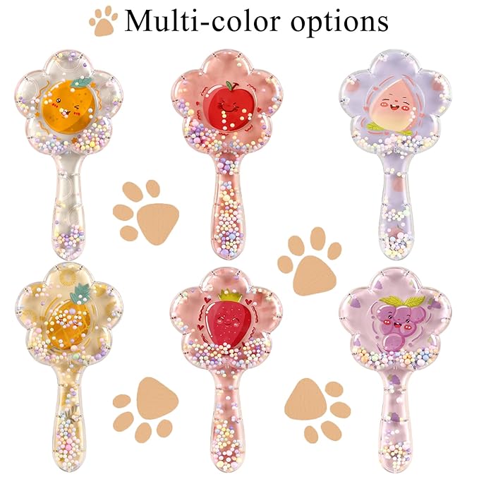 Soft Dog Brush for Small Dogs | Gentle Puppy Brush for Yorkies, Shih Tzus, Maltipoos & Maltese | Pet Hair Removal Brush with Soft Bristles | Dog Brush for Shedding (Pink Orange）
