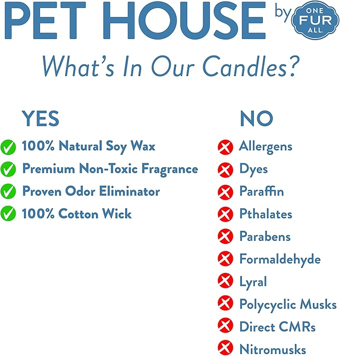 One Fur All Value Pack, Scented Pet Friendly Candles, Room Spray and Car Air Fresheners, Long Lasting Pet Odor Solutions for Home, Vanilla Sandalwood