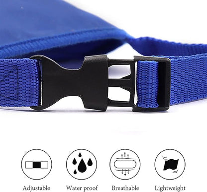 Parts Express Dog Muzzle, Soft Anti-Biting Barking Chewing Muzzle, Breathable Waterproof Adjustable Muzzle for Small Medium,Large Dogs,Blue (XL)