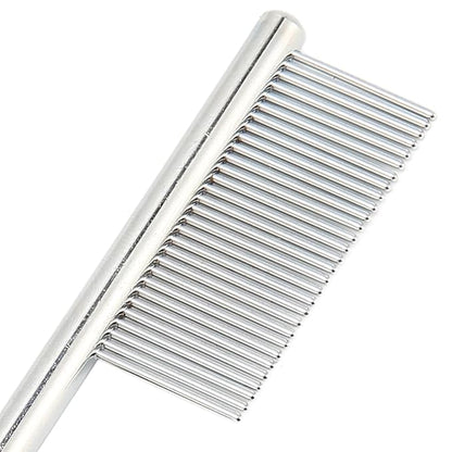 Pet Teeth Comb, Fine Tooth Spacing Detangling Open Knots Loose Hair Rounded Ends Teeth Dog Grooming Comb for Cats Dogs Pets
