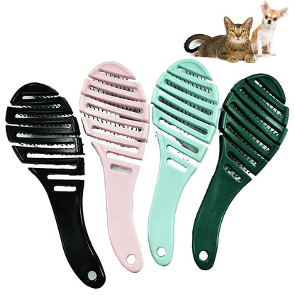Small Dog Grooming Brush - Perfect for Shih Tzus, Yorkies, and Maltipoos - Ideal Puppy Hair Brushes for Maltese and Small Breeds (Dark Green)
