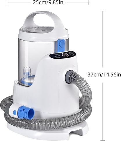 Pet Grooming Vacuum Kit, Dog & Cat Hair Clipper with 13000PA Suction - 3 Adjustable Suction Levels, 5 Grooming Attachments, 2.8L Large Capacity Dust Bin