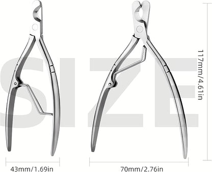 Professional Pet Nail Clippers with Safety Guard Nail File 2-in-1 Wide Open Grooming Tool for Dogs & Cats, Sharp Stainless Steel Trimmer for Small/Medium Pets, Ergonomic Handle for Precise Clipping