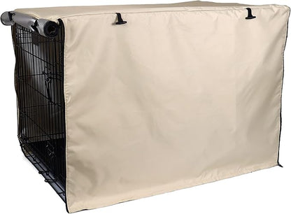 kefit Dog Crate Cover 42 inch, Kennel Cover for Dog Cage, Beige