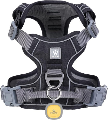 Pawaii Dog Harness for Medium Dogs, Dog Harness with Pet ID Tag, No Choke Dog Harness, Adjustable Soft Padded Pet Vest with Easy Control Handle